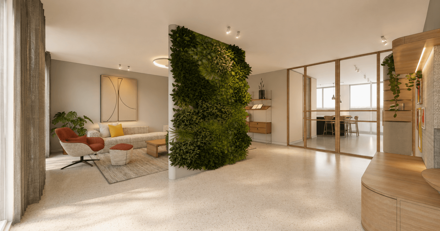 Interieurontwerp twee-onder-één kap woning Vleuten